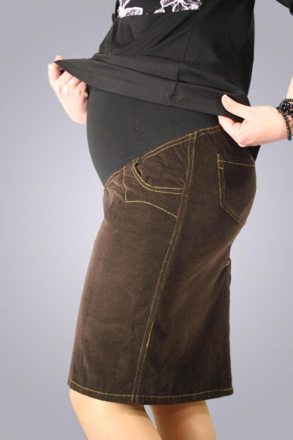 Fusta gravide de jeans 1 - lateral