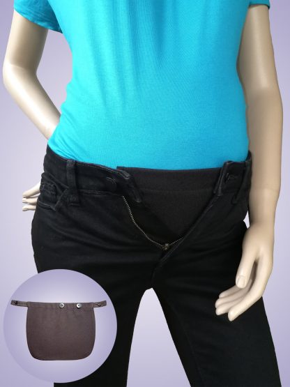 Extensie pentru pantaloni de gravide din stofă negru